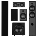 Classic Collection Black 5.1 Channel Home Theater Bundle with 12" Powered Subwoofer