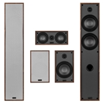 Classic Collection Wood 5 Channel Home Theater Bundle