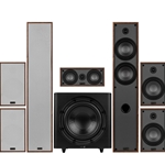 Classic Collection Wood 7.1 Channel Home Theater Bundle with 12" Powered Subwoofer