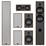 Classic Collection Wood 7 Channel Home Theater Bundle