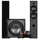 Classic Collection T65 2.1 Stereo Bundle with 12" 200W Powered Subwoofer Black