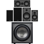 B65 5.1 Home Theater Bundle with 12" 200W Powered Subwoofer Black