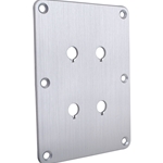 DBPP-SI Double Binding Post Plate Silver Anodized