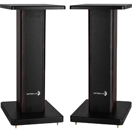 Dayton Audio 20" Universal Wood Speaker Stand Pair, Walnut