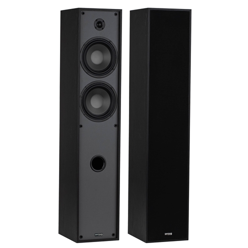 Dayton Audio - Classic T65 Floor-Standing Tower Speaker Pair Black