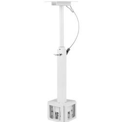QS204PBW 4-Way Pole Mount Speaker Bracket for QS204W-4 Quadrant Speakers - White