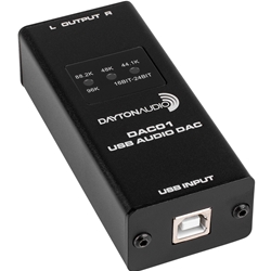 DAC01 USB Audio DAC 24-bit/96 kHz RCA Output