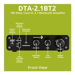 Dayton Audio - DTA-2.1BT2 100W 2.1 Class D Bluetooth Amplifier 