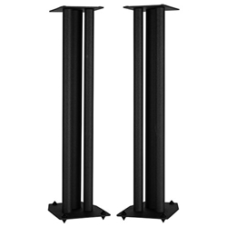 32" Universal Steel Speaker Stand Pair, Black