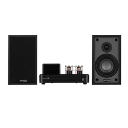 Desktop Bundle: Classic B40 Bookshelf Speakers, HTA20 Bluetooth Amplifier, Black