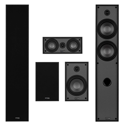 Classic Collection Black 5 Channel Home Theater Bundle