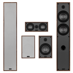 Classic Collection Wood 5 Channel Home Theater Bundle