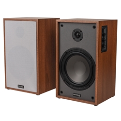 Classic B65A Powered Bookshelf Speaker Pair Wood