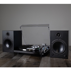 M6 Powered Monitor and Turntable Bundle Black