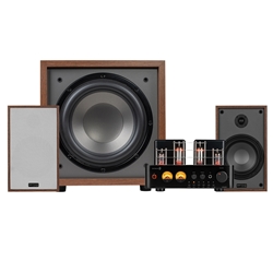 Classic Collection B65 2.1 Stereo Bundle with 10" 180W Powered Subwoofer Wood