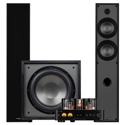 Classic Collection T65 2.1 Stereo Bundle with 12" 200W Powered Subwoofer Black