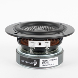 CFC100-4 3-1/2" Carbon Fiber Full Range Woofer 4 Ohm
