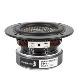 CFC100-8 3-1/2" Carbon Fiber Full Range Woofer 8 Ohm